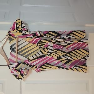 XOXO MULTICOLORED STRIPED TOP- EUC